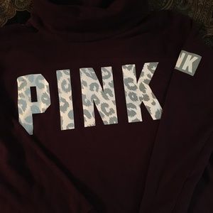 Victoria’s Secret Pink cowl neck sweatshirt size medium